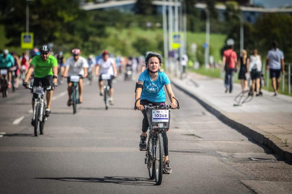 Sekmadienį Vilnius priklausė dviratininkams