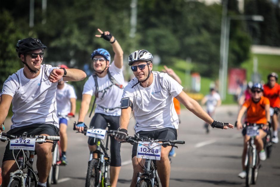 Sekmadienį Vilnius priklausė dviratininkams