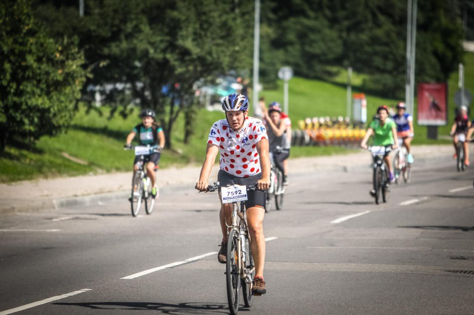 Sekmadienį Vilnius priklausė dviratininkams