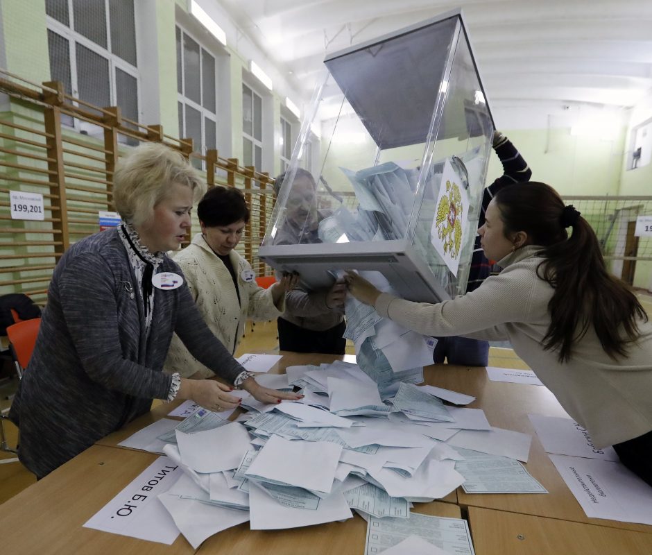 Rusijos prezidento rinkimai: V. Putinas užsitikrino ketvirtąją kadenciją