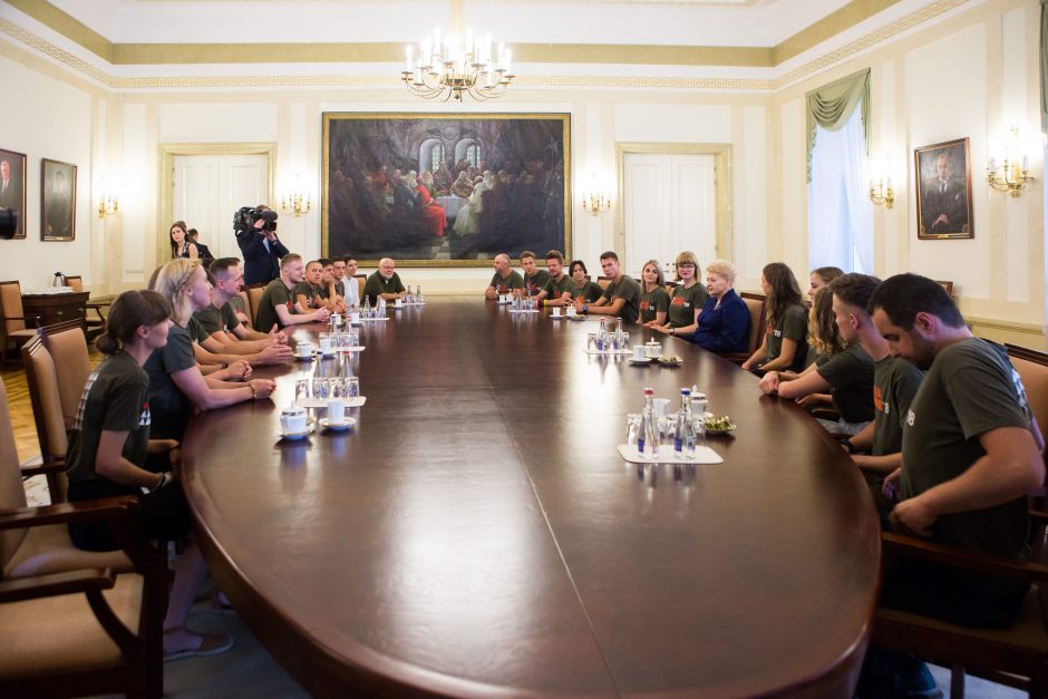 Prezidentė susitiko su „Misija Sibiras“ dalyviais