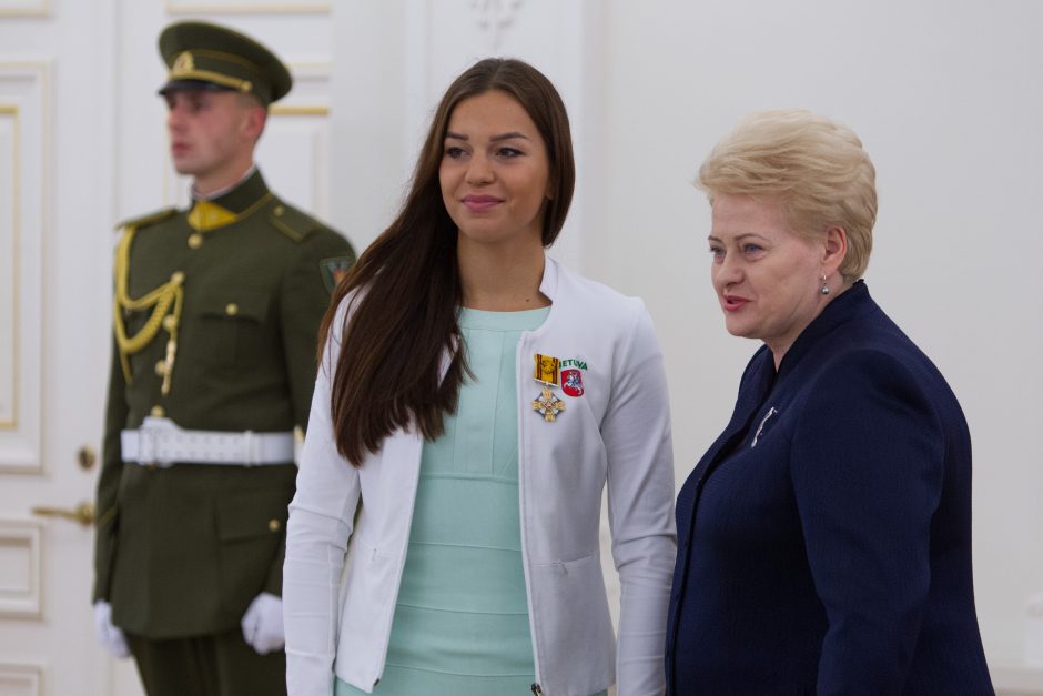 Prezidentė: sportininkų pergalės įkvepia visą Lietuvą