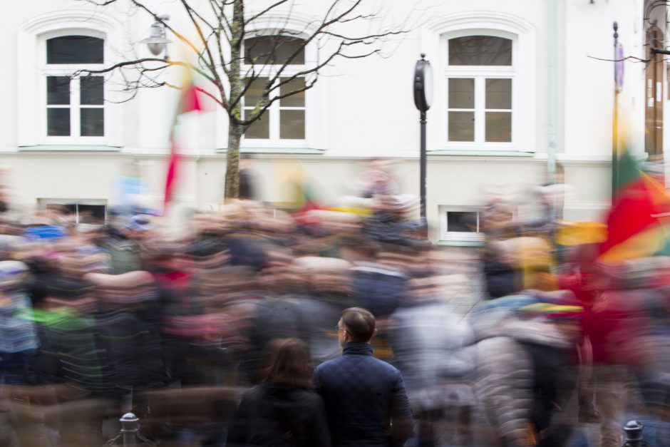 Tautininkų eitynėse vėl skambėjo šūkis „Lietuva – lietuviams“