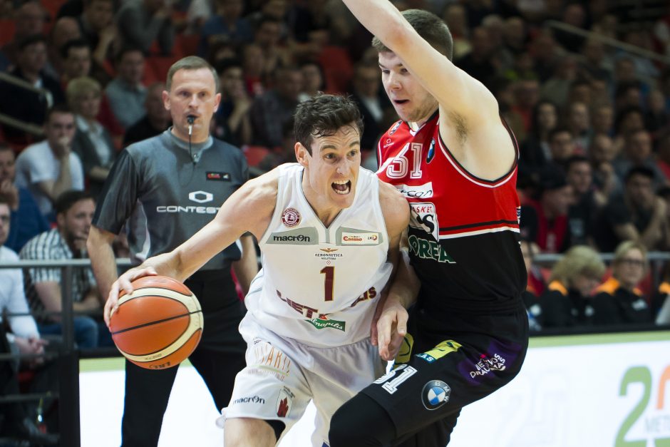 LKL pusfinalio seriją pergalingai pradėjo „Lietuvos rytas“