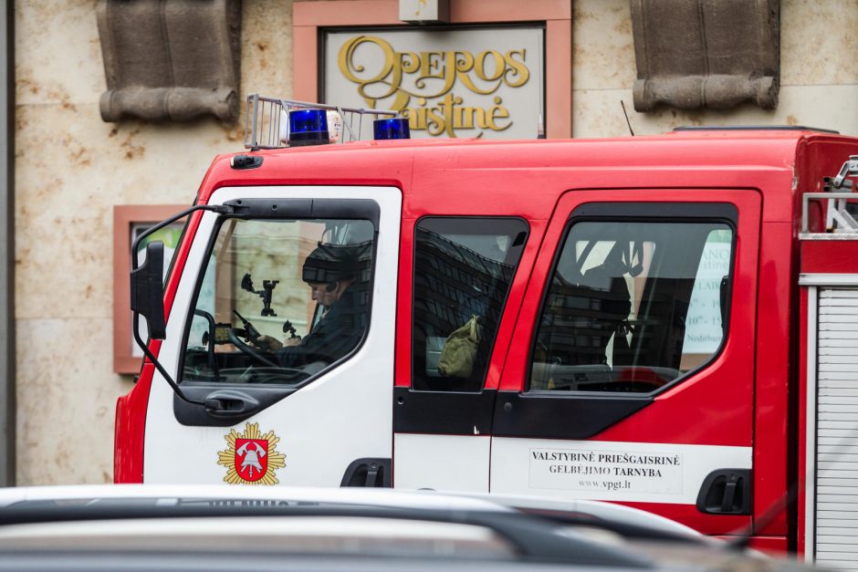 Specialiosios tarnybos sulėkė prie Operos ir baleto teatro