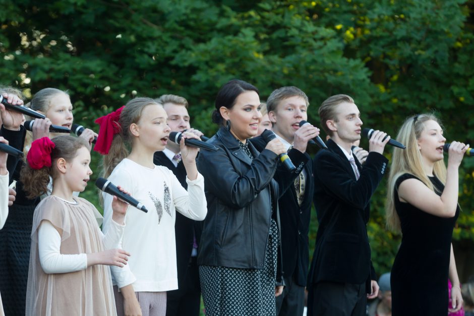 Švęsdami Valstybės dieną, lietuviai ant piliakalnių giedojo Lietuvos himną