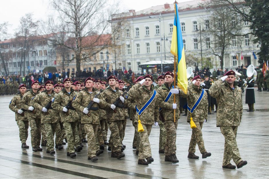 Žmonės sostinėje rinkosi atiduoti pagarbą Lietuvos kariuomenei