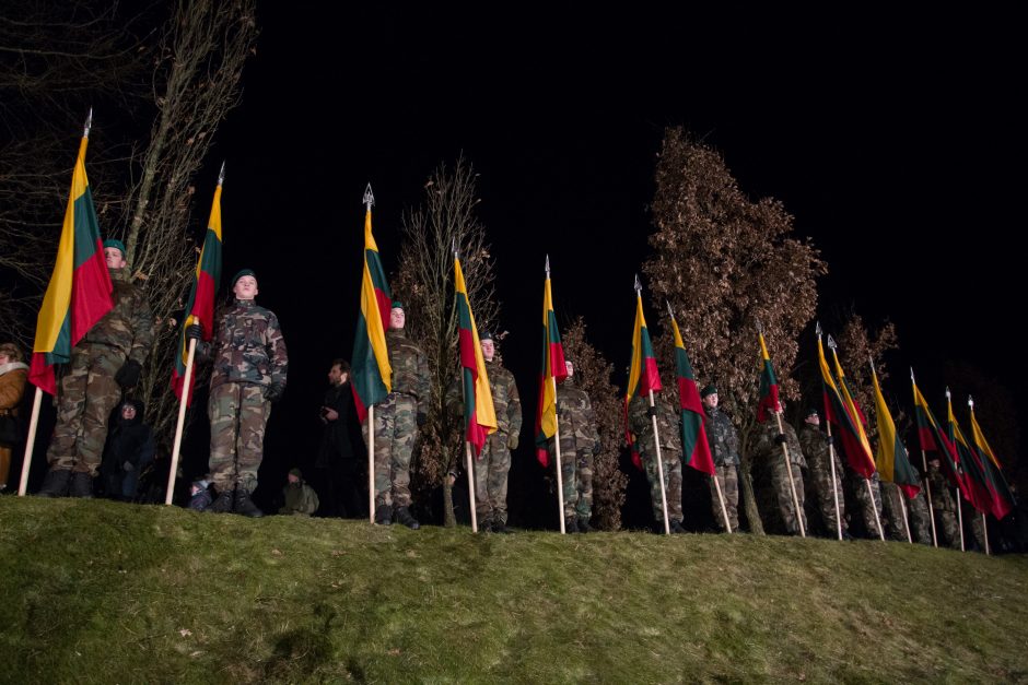 Virš tūkstančio žmonių Laisvės gynėjų dieną minėjo prie Seimo