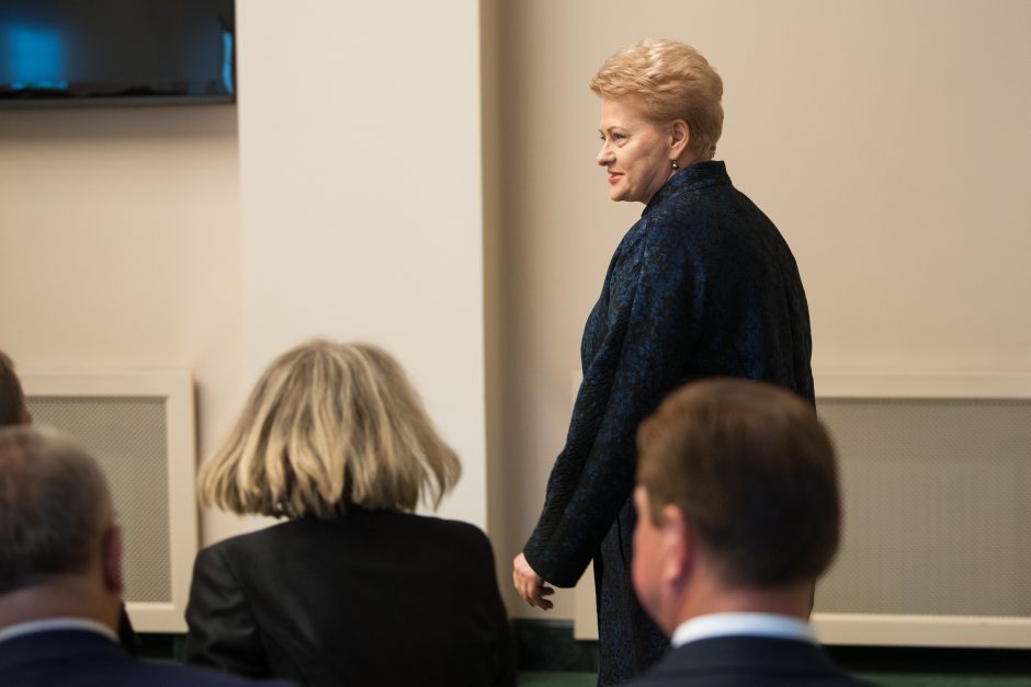 D. Grybauskaitė: Lietuva gali prisidėti mažinant įtampą tarp ES ir JAV