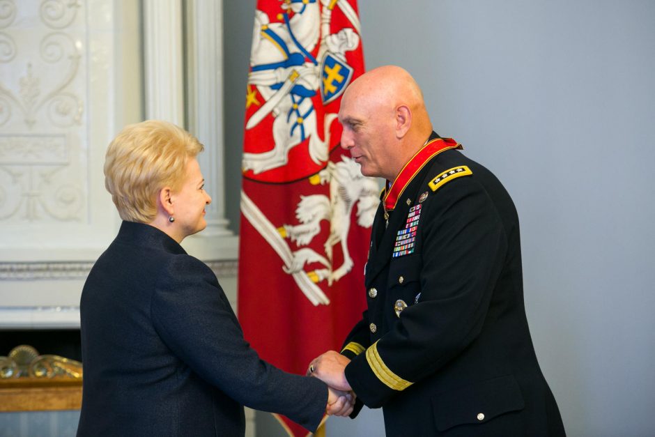 JAV generolui įteiktas Valstybės apdovanojimas