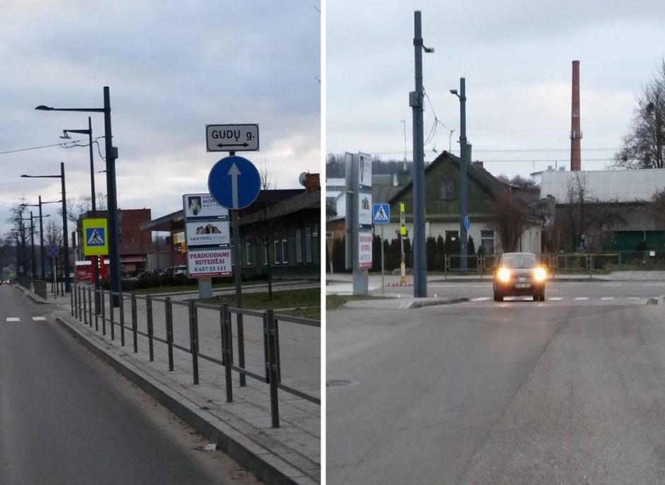 Kauniečiai stebisi: kodėl negalima sukti į dešinę?