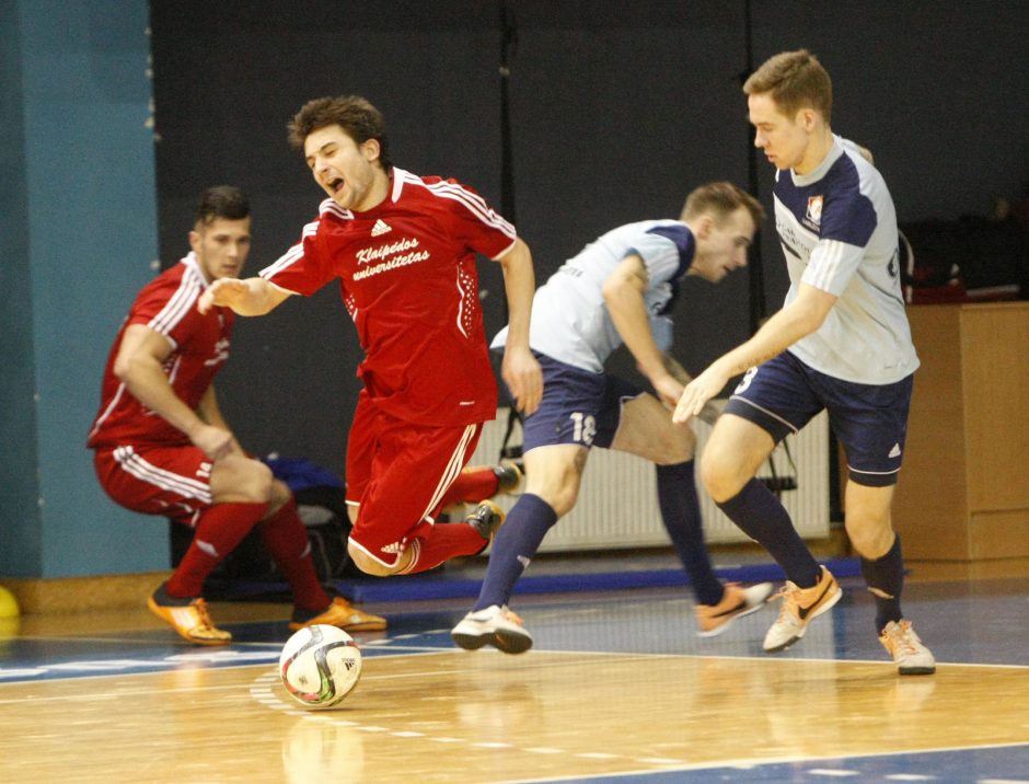 Studentai susigrąžino Klaipėdos salės futbolo čempionų karūną