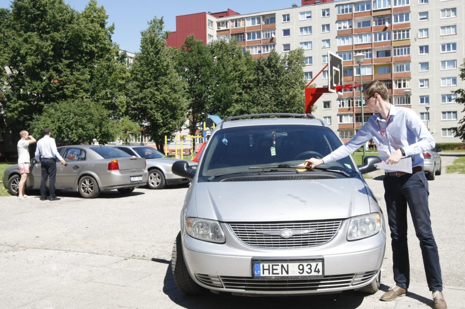 Vietoje krepšinio – klaipėdiečių automobiliai