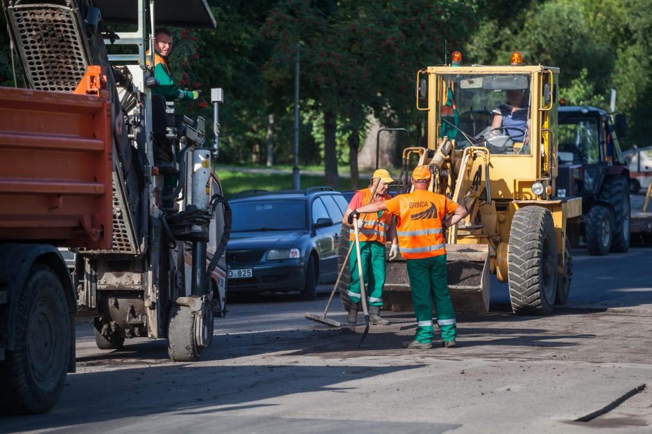 Kiek per vasarą atnaujinta sostinės gatvių?