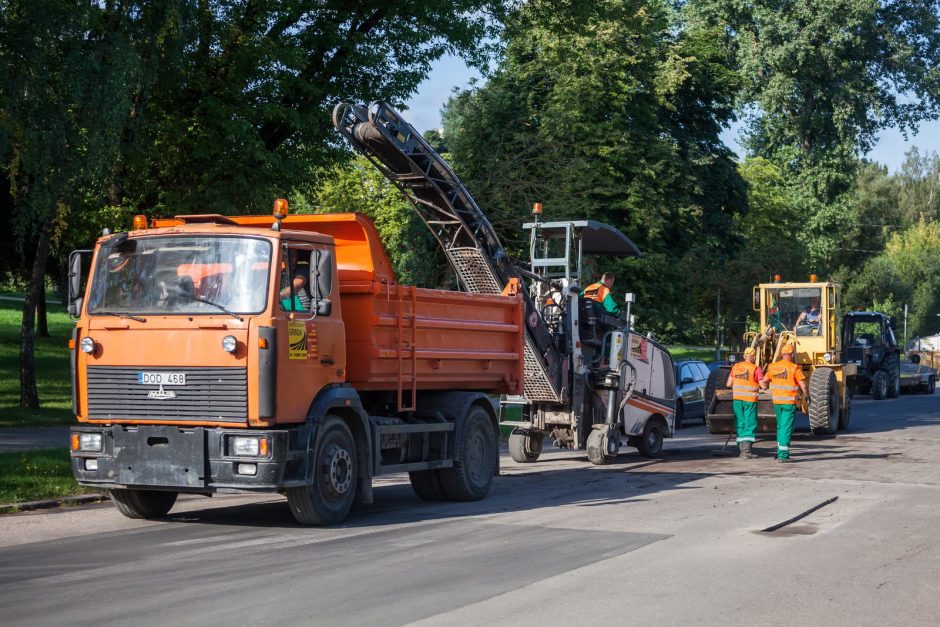 Kiek per vasarą atnaujinta sostinės gatvių?