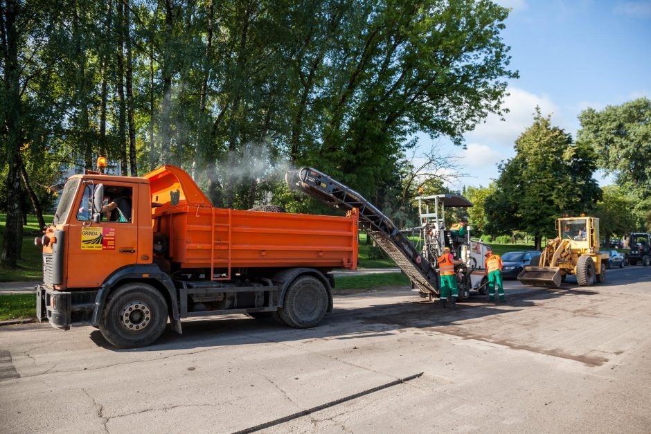 Kiek per vasarą atnaujinta sostinės gatvių?