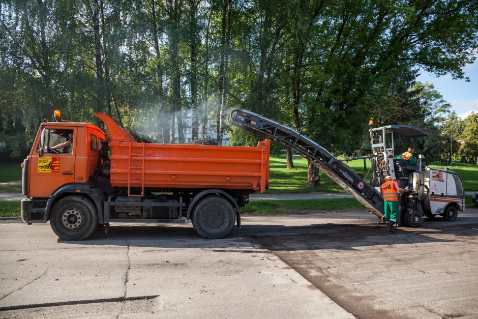 Kiek per vasarą atnaujinta sostinės gatvių?