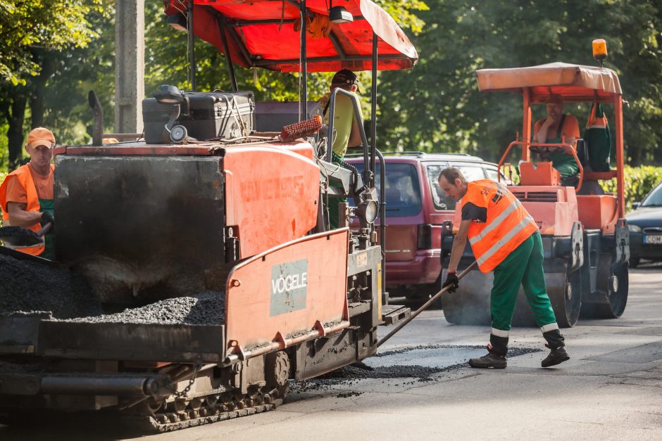 Kiek per vasarą atnaujinta sostinės gatvių?