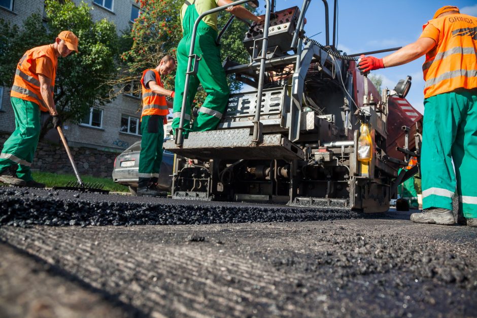 Kiek per vasarą atnaujinta sostinės gatvių?