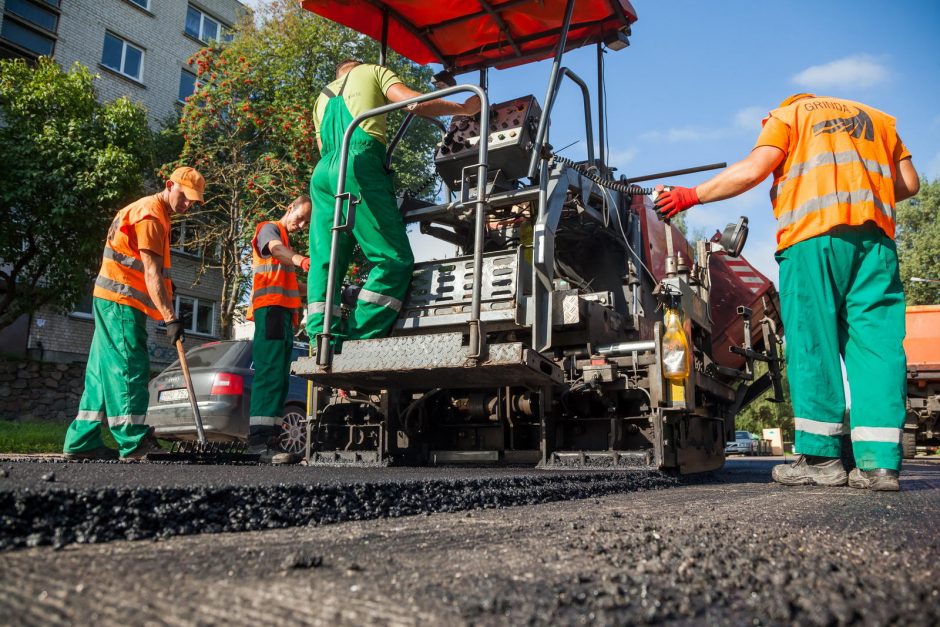 Kiek per vasarą atnaujinta sostinės gatvių?