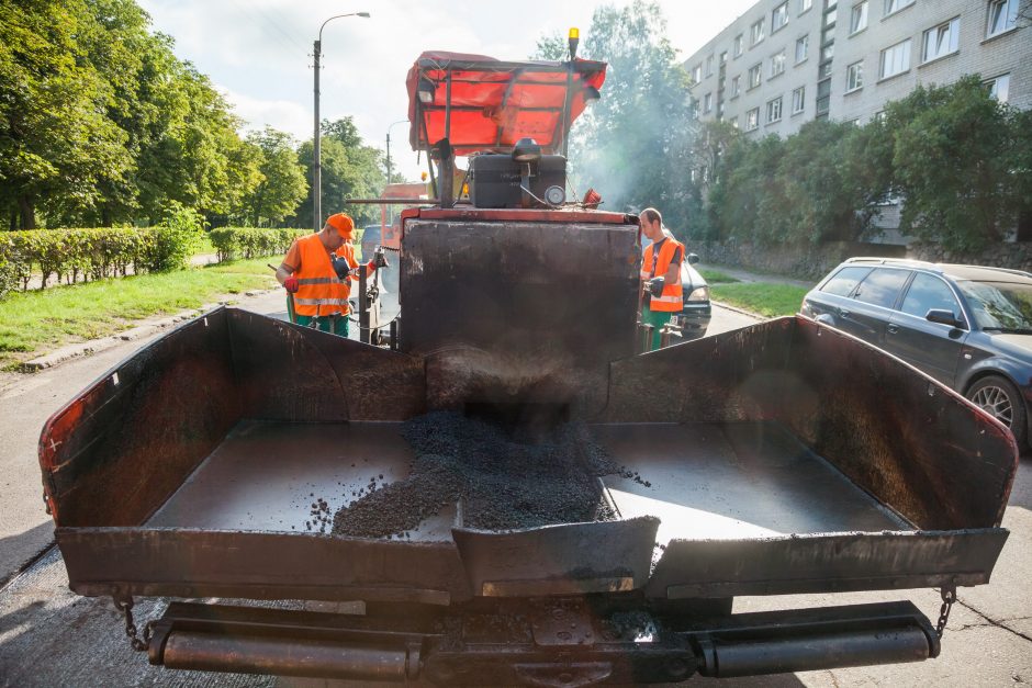 Kiek per vasarą atnaujinta sostinės gatvių?