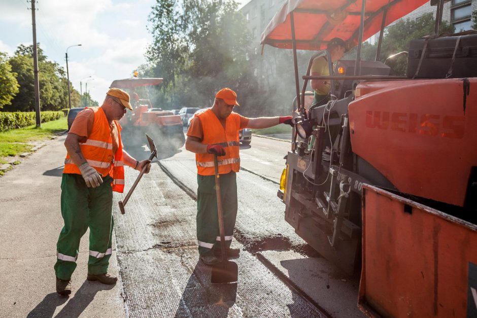 Kiek per vasarą atnaujinta sostinės gatvių?