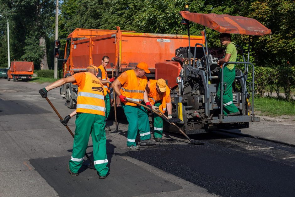 Kiek per vasarą atnaujinta sostinės gatvių?