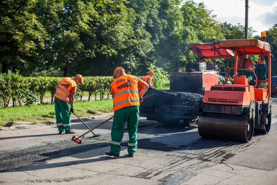 Kiek per vasarą atnaujinta sostinės gatvių?