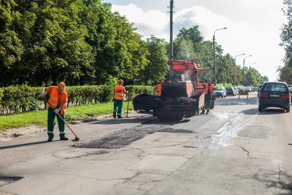 Kiek per vasarą atnaujinta sostinės gatvių?