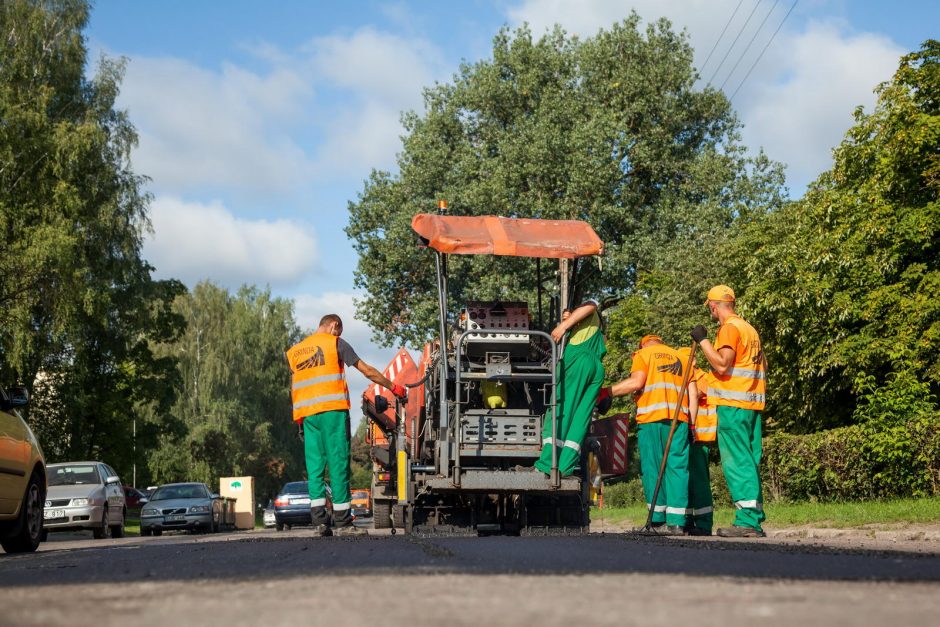 Kiek per vasarą atnaujinta sostinės gatvių?