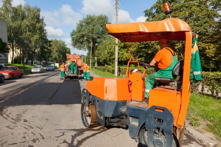 Kiek per vasarą atnaujinta sostinės gatvių?