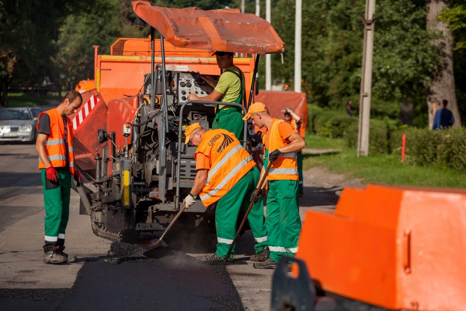 Kiek per vasarą atnaujinta sostinės gatvių?