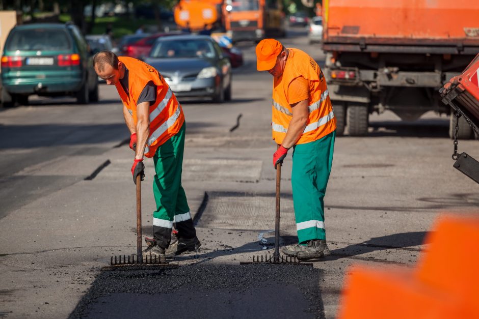 Kiek per vasarą atnaujinta sostinės gatvių?