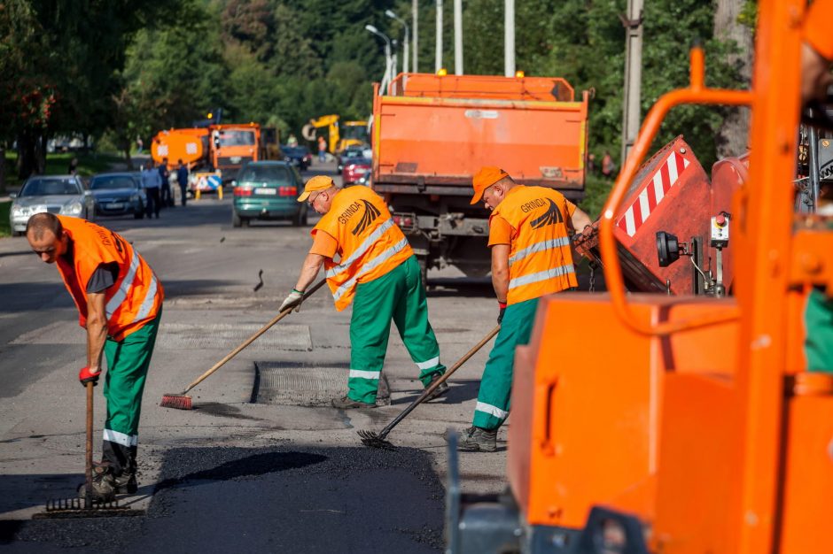 Kiek per vasarą atnaujinta sostinės gatvių?