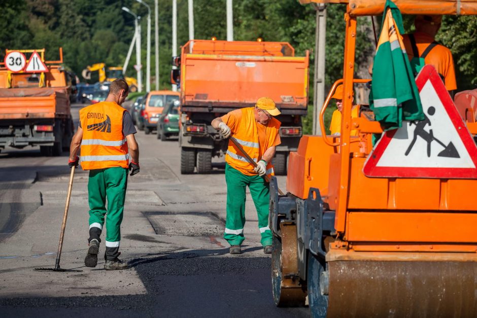 Kiek per vasarą atnaujinta sostinės gatvių?