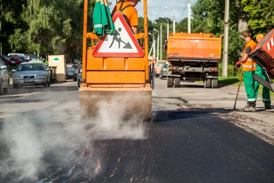 Kiek per vasarą atnaujinta sostinės gatvių?