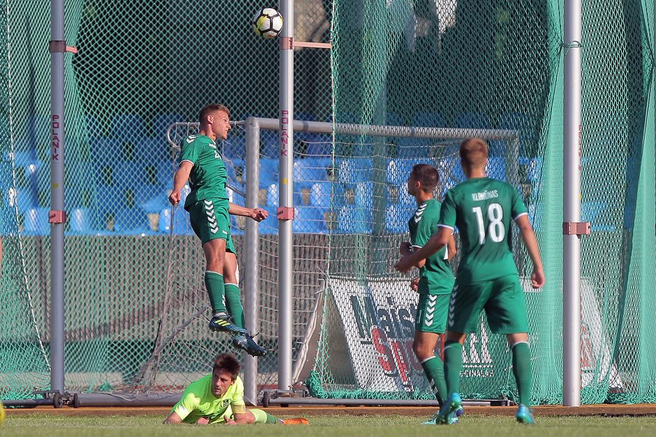 „Kauno Žalgirio“ futbolininkai nenusileido „Trakams“