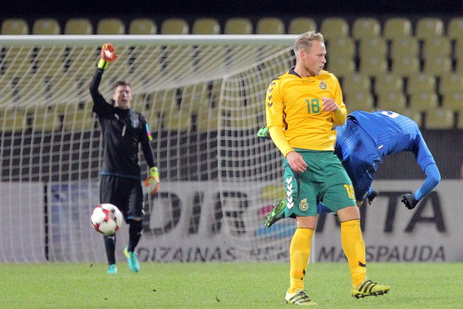 Lietuvos jaunimo futbolo rinktinė sužaidė lygiosiomis su galingais italais