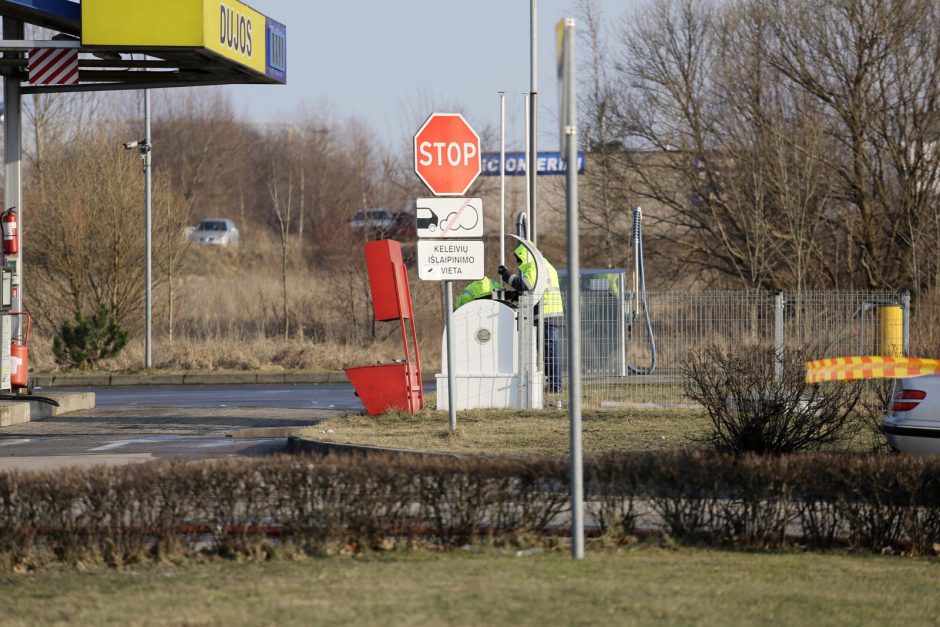 Degalinėje Klaipėdoje veržėsi dujos (atnaujinta)