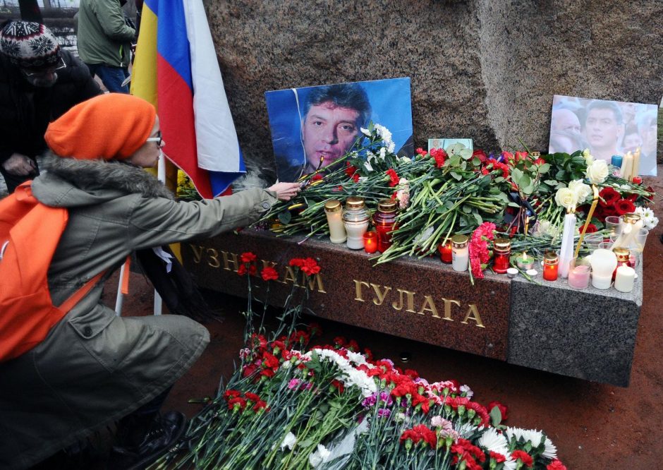 Rusijos opozicija gedi nužudyto savo lyderio B. Nemcovo