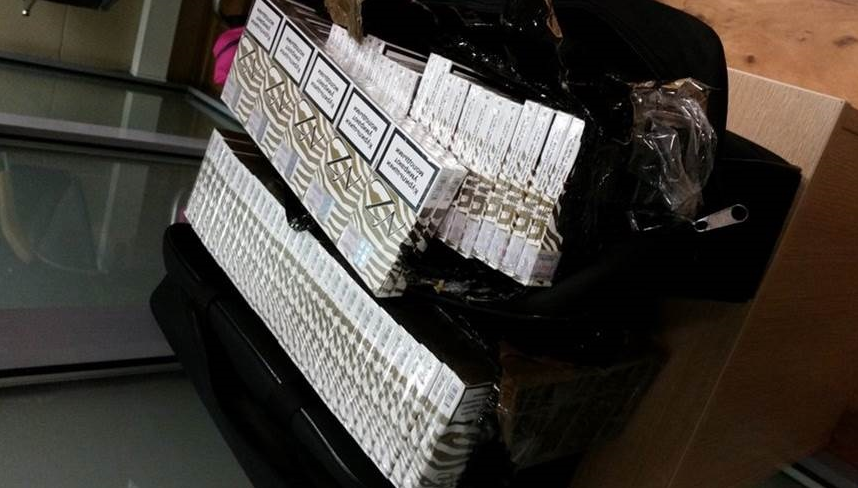 Baltarusė kontrabandines cigaretes vežė kompiuterių krepšiuose