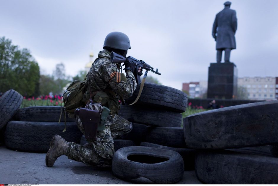 Separatistų kontroliuojamas Slovjanskas