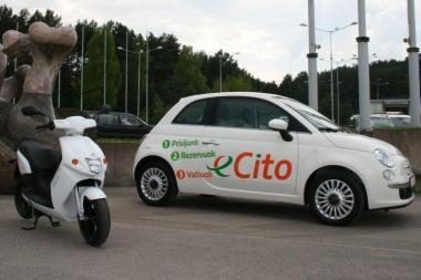 Prigyja dalinimosi automobiliu paslauga „eCito“