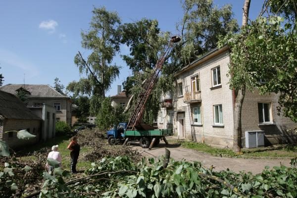 Dėl audrų vasarą nukentėjo dešimtadalis Lietuvos gyventojų 