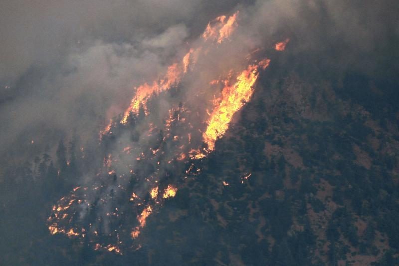 Ispanijoje netoli Marbeljos kurorto siautėja miško gaisras
