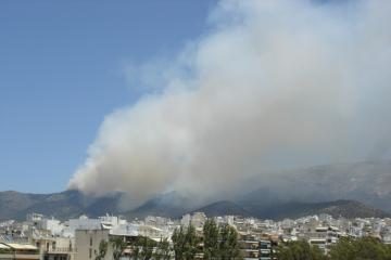 Atėnuose vėl siaučia gaisrai 