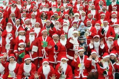 Vilniuje - naujametinis Kalėdų Senelių maratonas
