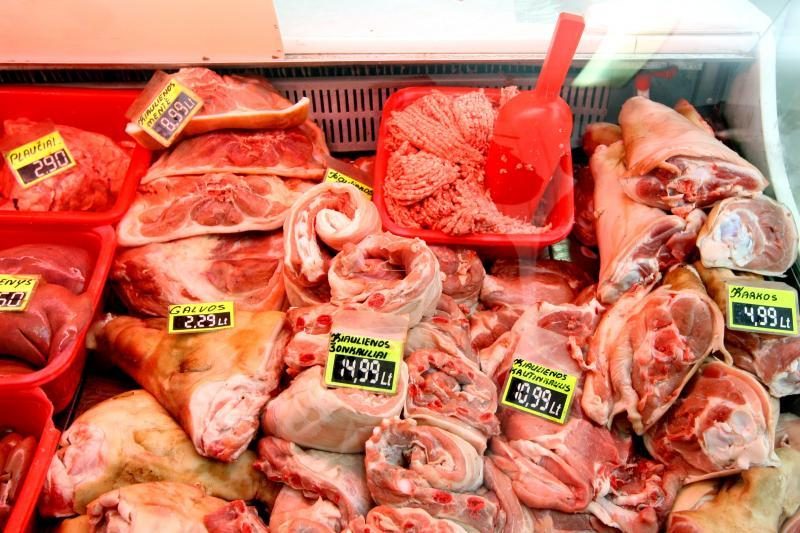 Vilniuje mėsa prekiavusioje įmonėje - beveik 100 kg nesaugių produktų