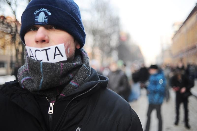 Kaune vyko protestas prieš ACTA susitarimą