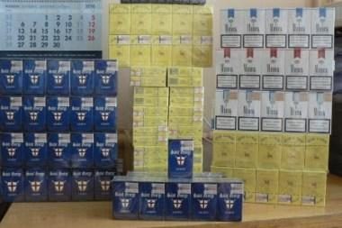Kauno rajone likviduotas baltarusiškų kontrabandinių cigarečių sandėlis